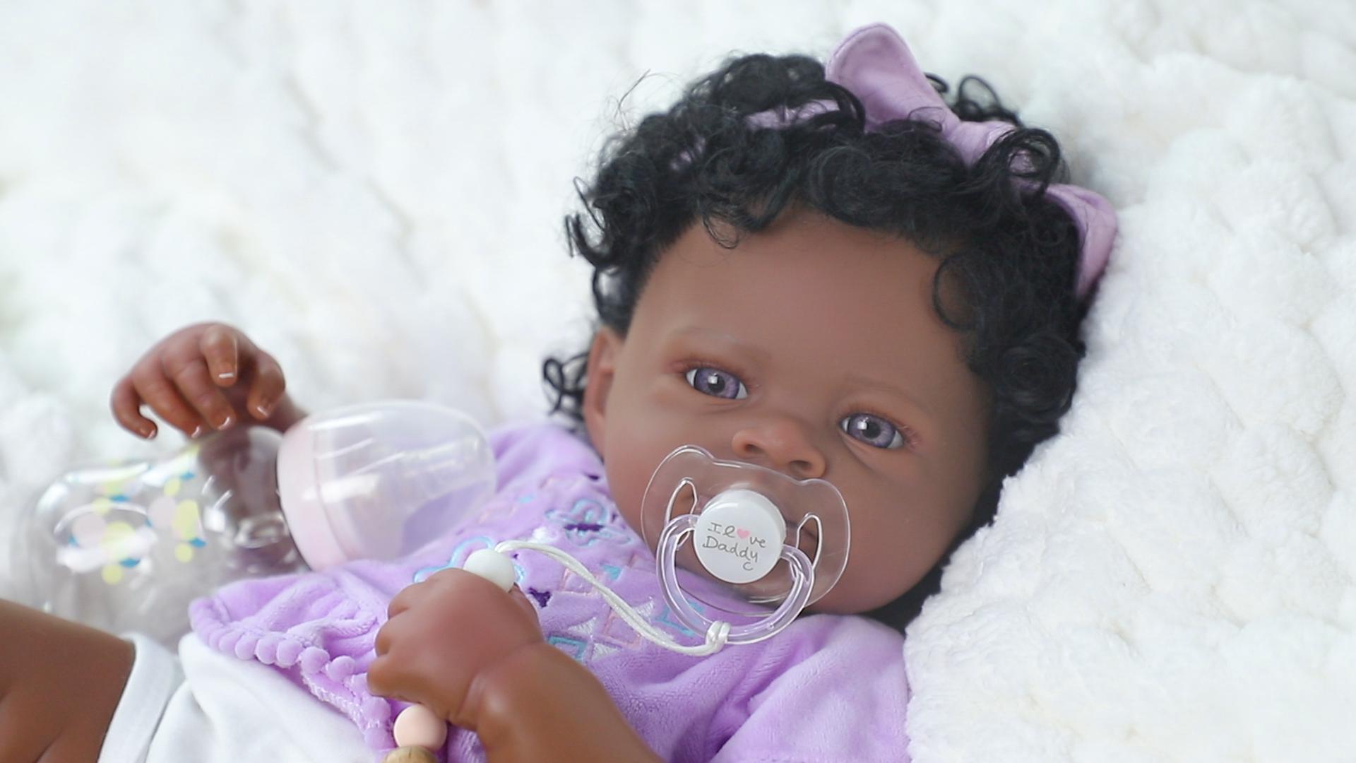 Amazon.com: WOOROY Realistic Reborn Baby Dolls Black – 20-Inch
